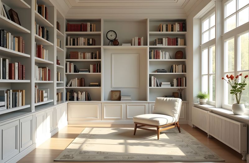 Built In Bookcase Installation in Frederick, MD