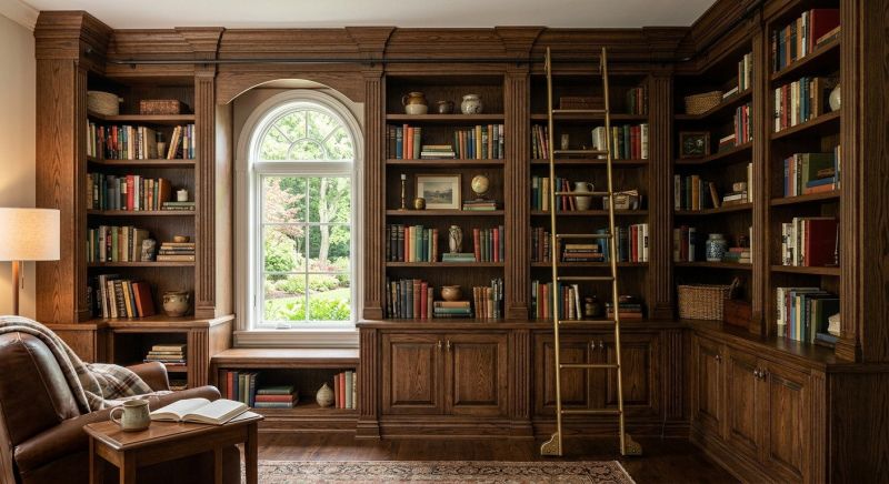Built In Bookcase Installation in Greensboro, NC