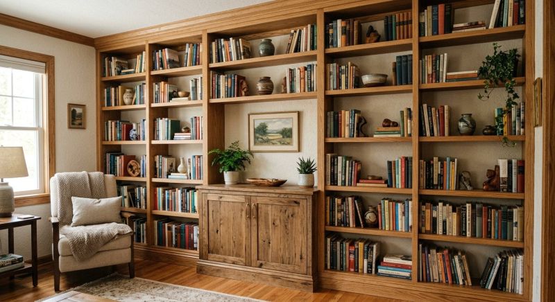 Built In Bookcase Installation in Annapolis, MD