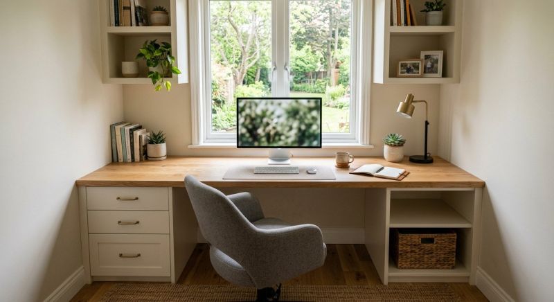 Built In Desk Installation in Woodbridge, VA