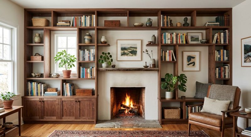 Custom Bookshelves Installation in Raleigh, NC