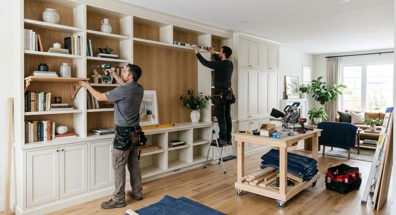 Mudroom Shelving Installation in Woodbridge, VA